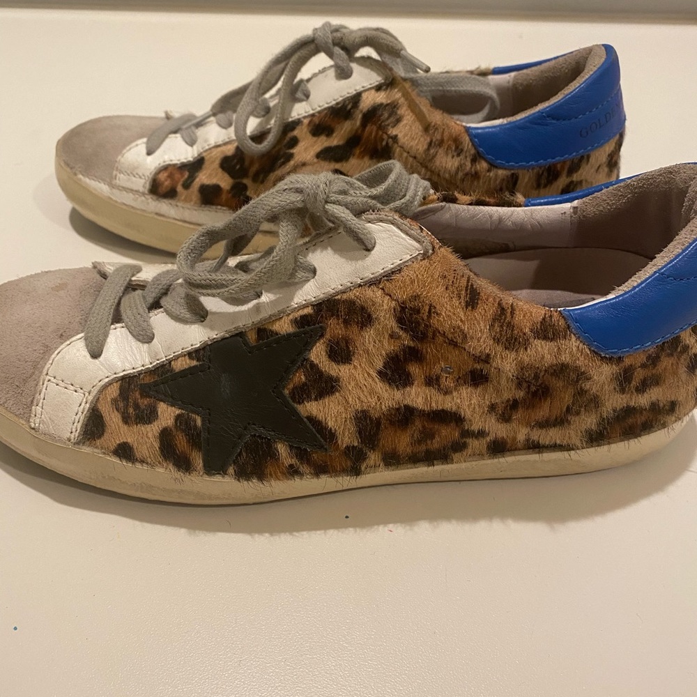 Cheetah print Golden Gooses